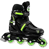 Crazy Skates 148 Kids Adjustable Inline Skate - Adjusts 4 Sizes (148B)