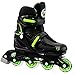 Crazy Skates 148 Kids Adjustable Inline Skate - Adjusts 4 Sizes (148B)