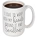 MiKoSoRu I Love to Wrap Both My Hands Around It and Swallow | Gag Gift and Funny Gift | 15 Oz Ceramic Funny Coffee Mug | Gift Wrapped
