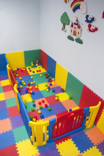 Non-Toxic 24" X 24" X ~9/16" Extra Thick Non-Recycled Quality Rainbow Baby Waterproof Playmats (Set of 6): Red, Orange, Yellow, Green, Blue & Purple