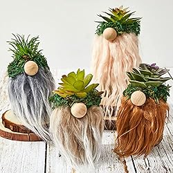 4 Pcs Mini Succulent Gnomes Swedish Plush Tiered