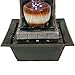 Sunnydaze Meditation Tabletop Fountain with LED Lights, Small Desktop Water Feature, Home or Office, 10 Inch