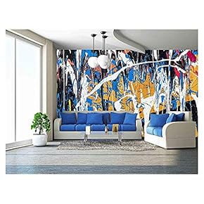 BRAND_NAMEDripping Paint Graffiti Wall Close