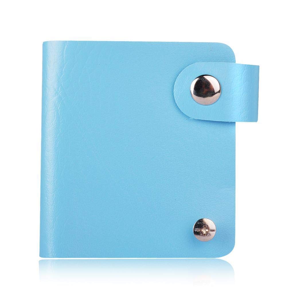 Photo 1 of 1 Piece 26 Slots Nail Stamping Plate Holder Case Stamping File Sleeve Storage Nail Art Printing Template Card Holde for Round Square Rectangular Nail Art Stamp Plate (Blue)