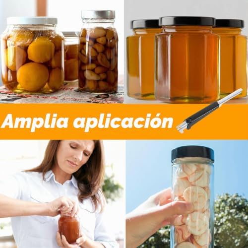 Abridor de latas manual ajustável, abridor de frascos em aço inoxidável, abridor de latas ajustável para mãos fracas Crianças, idosos, mulheres, pretos