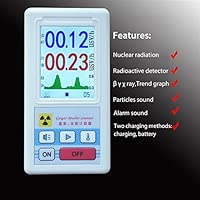 Hengyuanyi - Detector de radiaciones nucleares con sensor de geiger, detector de rayos X, beta gamma LCD, medidor radiactivo, herramienta de mármol