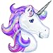 Globo Unicornio Metalizado Arcoiris 96,5 cm x 97 cm