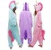 Adult Unisex Blue Unicorn Animal Kigurumi Pajamas Cosplay Birthday Party Wear,New Blue,Large