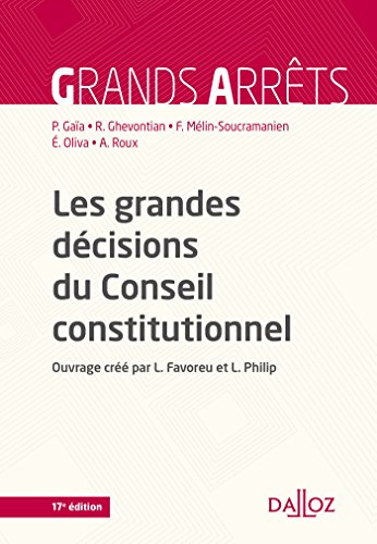 Les  grandes décisions du Conseil constitutionnel
