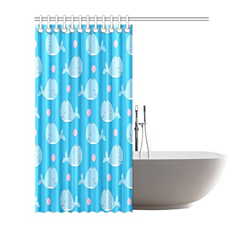 Amazon Com Qyueshang Home Decor Bath Curtain Whale Mar Animals