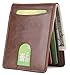 HISSIMO Mens Wallet Slim Front Pocket Wallet for Men Billfold with Quick Access Slot and RFID Blocking- Coffee