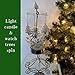 Christmas Tree Spinning Candle Holder Rotating Xmas Trees
