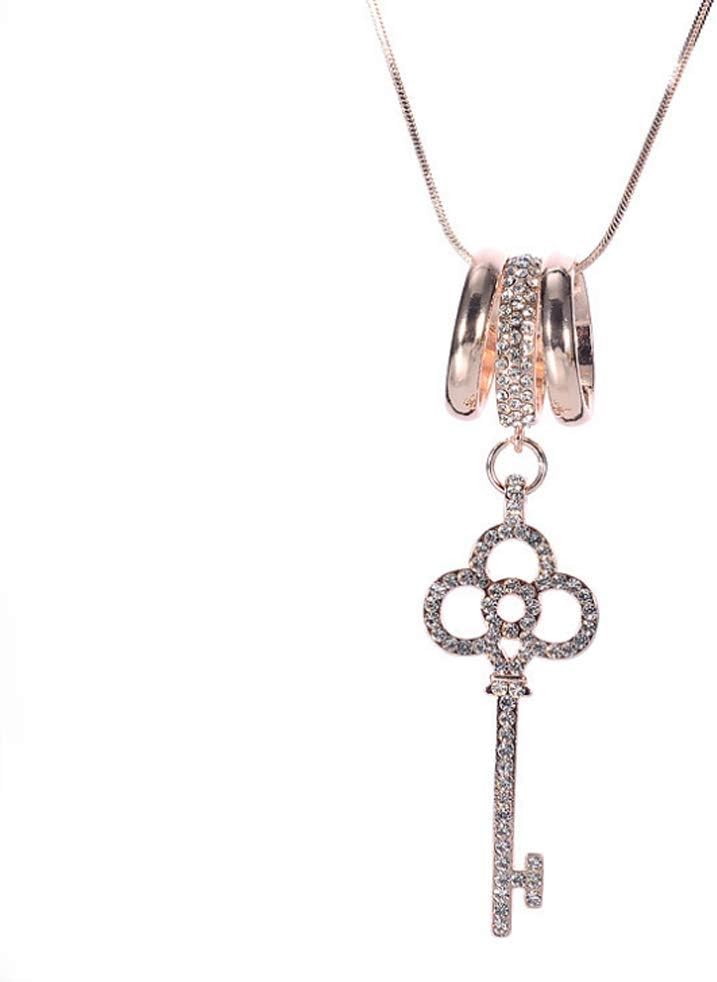 Fashion Crystal Pearl Layered Sweater Long Necklaces Classy Boho Statement Necklace Gold Silver Tone Jewelry Gift For Women Girl