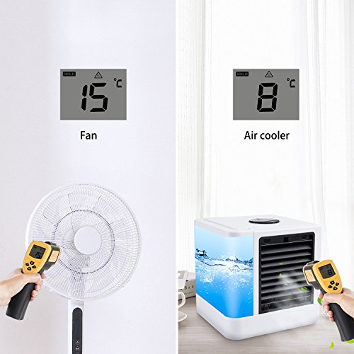 VANTAKOOL Personal Space Air Conditioner, 1 Mini USB Personal Space Air Cooler, Humidifier, Purifier, Desktop Cooling Fan for Office Household Outdoors