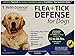 VetriScience Laboratories Flea + Tick Defense for 45 to 88-Pound Dogs and Puppies, 3 Doses