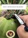 YOUNG COCONUT OPENER TOOL - The Knife or Blade Is made of stainless steel with rubber coated handle for Comfort. Coconut water is great for On the Go Snack!