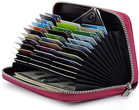 Credit Card Wallet Women RFID Blocking Card Case Wallet Leather Credit Card Holder