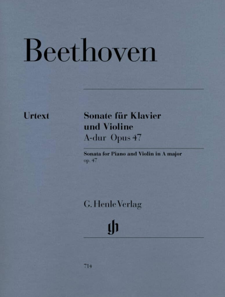 Sonata for Piano and Violin A major (""Kreutzer-Sonata"") op.47 - piano and violin - (HN 714)