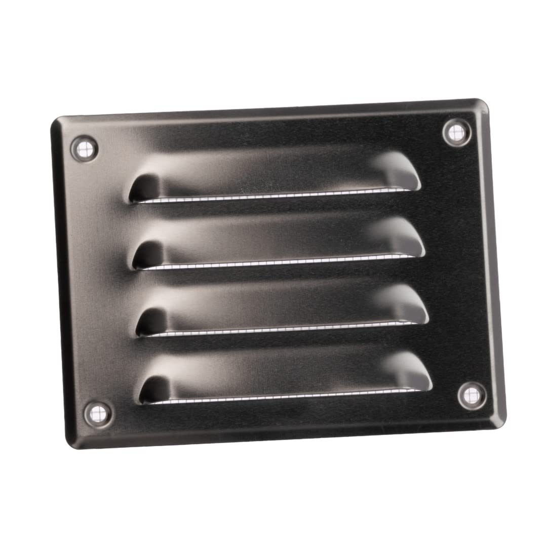 140x105mm / 6x4" inch Aluminium Metal Air Vent Grille Cover with Insect Mesh - Ventilation Cover