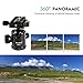 Moman Travel Camera Tripod with 360° Panorama Ball Head, 13.8-61.4 Inches Foldable Height,33.7 lbs Max Payload, Aluminum Alloy Tube for All DSLR & SLR Camera Camcorder