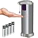 Automatic Soap Dispenser, LOVIN PRODUCT Auto Sensor Touchless Soap Dispenser with Brushed Stainless-Steel, Fingerprint Resistant Coating, and Waterproof Base Perfect for use in Bathrooms. (1 PACK)