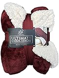 Life Comfort Cuddly Sherpa Throw - Reversible Microsherpa to Micromink - 60