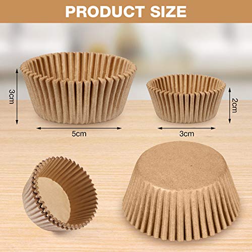 1000 Pieces 2 Sizes Cupcake Liners Wrappers Paper Baking Cups Liners