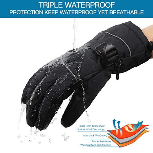 image for Unigear Ski Gloves, Waterproof Thinsulate Winter Warm Snowboard Snow T