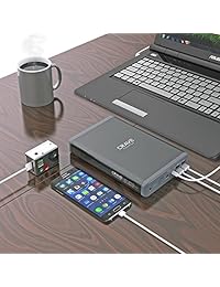 Crave PowerPack CRVPP101 50000mAh, Dual USB y Dual Laptop Banco de energía portátil de ultra alta densidad Puertos