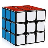 Motier Speed Cube Smooth Magic Cube Puzzles, Black, 56 mm