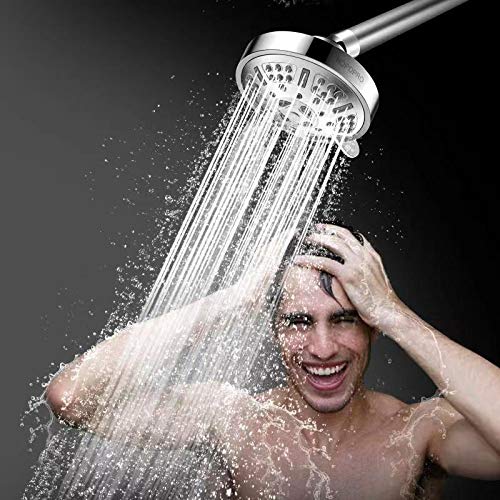 HOPOPRO Upgraded 9 Settings High Pressure Shower Head, Fixed Showerhead