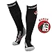 Sport 4 Season Compression Socks for men 10-20-30 mmHg - Graduated Black Edema Reduction Varicose Vein For Nurses Diabetic Lymphedema Feet
