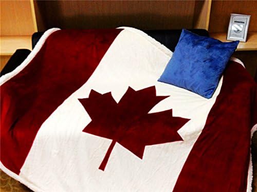 Flannel Thick Blankets - Canada Flag Super Soft Warm in Winter