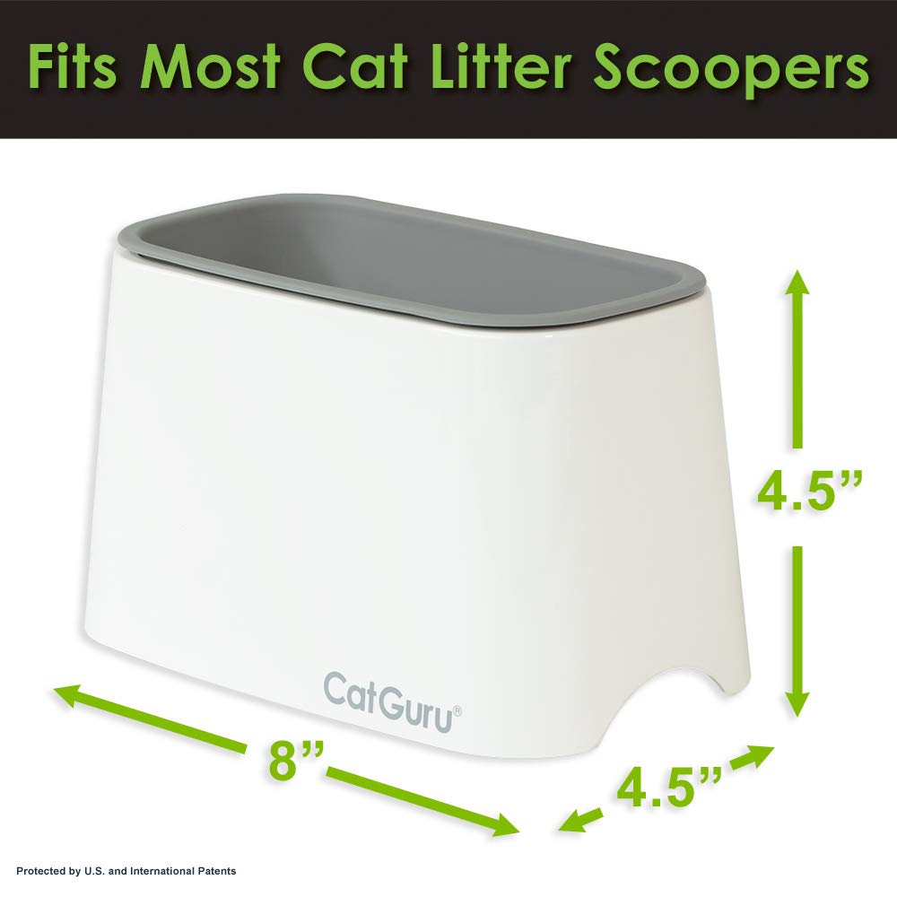 CatGuru New Premium Cat Litter Scoop Holder, Scooper Caddy, Scoop Stand