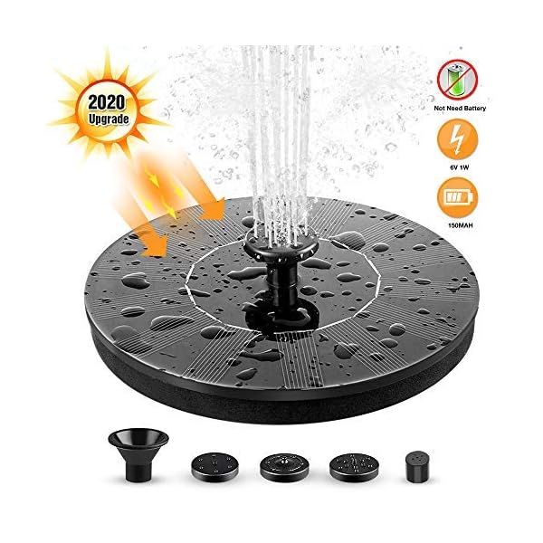 Senders-Solar-Fountain-Pump-Circle-Garden-Solar-Powered-Water-Pump-Solar-Panel-Kit-Water-Pump-for-Pond-Fountain-BirdBath-Garden-Decoration-Water-Cycling-No-Electricity-Required Senders Solar Fountain Pump, Circle Garden Solar Powered Water Pump Solar Panel Kit Water Pump for Pond, Fountain…