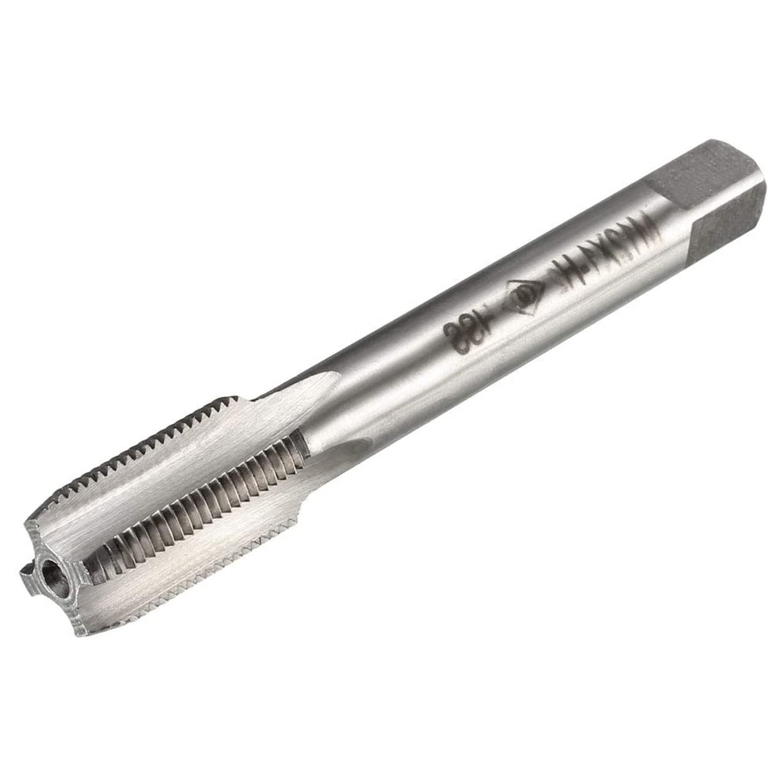 TA-VIGOR M12 x 1mm Straight Flute Screw Thread Tap, Thread Milling Tap with H2 Tolerance, HSS Straight 3 Flutes Metric Machine Tap for Drilling and Tapping — image 1