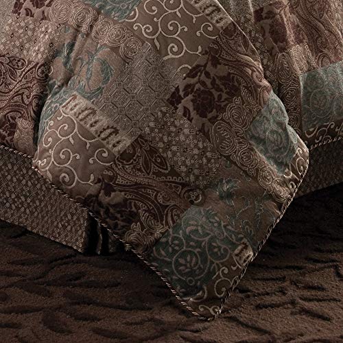 Croscill Galleria California King 4Piece Comforter Set, Cal, Brown