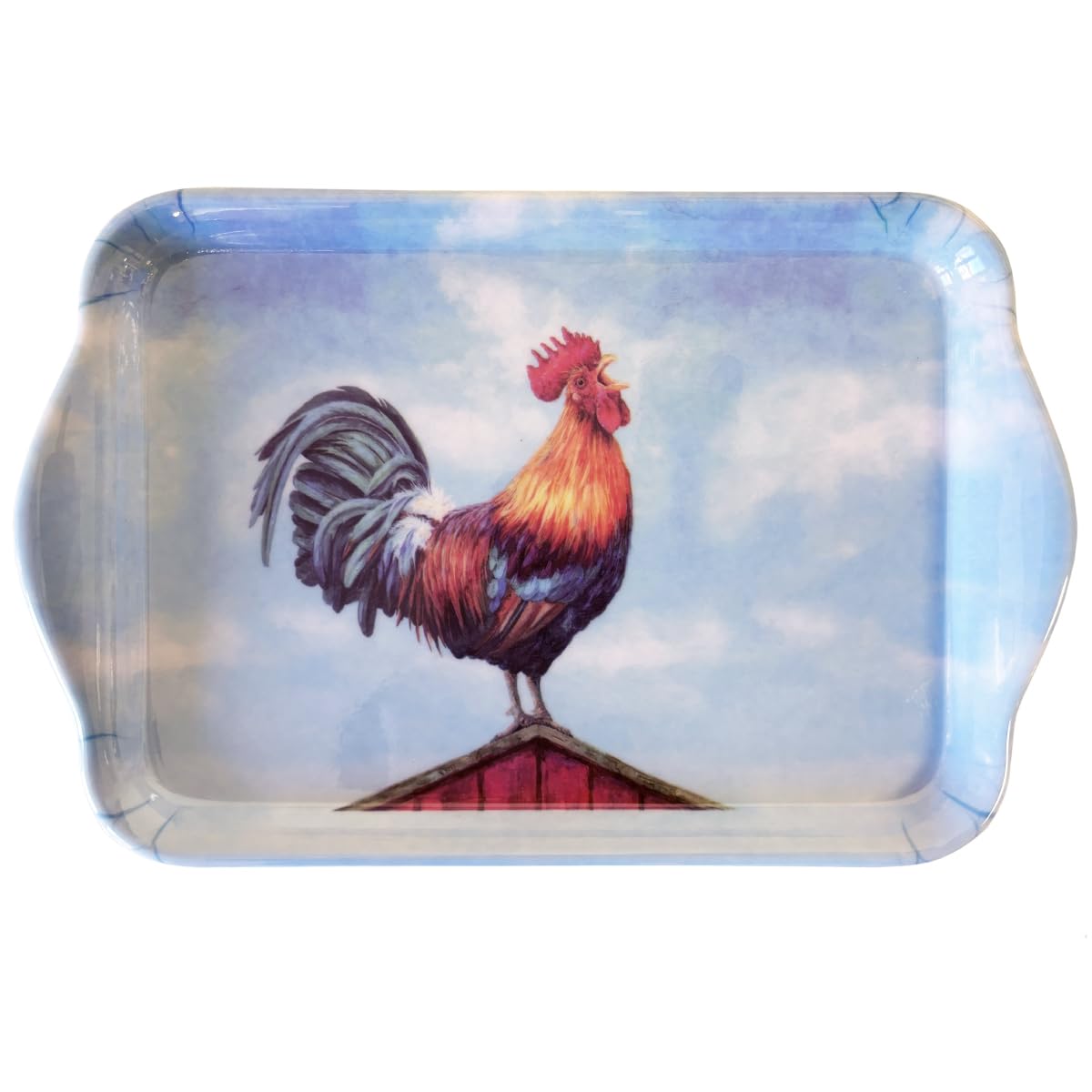 Mini Rectangular Tray 20.5 x 13.5 cm - Rooster