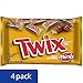 TWIX Caramel Minis Size Chocolate Cookie Bar Candy 11.5-Ounce Bag (Pack of 4)