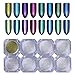Born Pretty 8 Box Shinning Mirror Nail Glitter Powder Gorgeous Nail Art Chrome Pigment Glitters 8 Colors