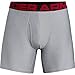 Under Armour mens Tech Boxerjock 6-inch Multipack , Mod Gray Light Heather (011)/Jet Gray Light Heather , Small