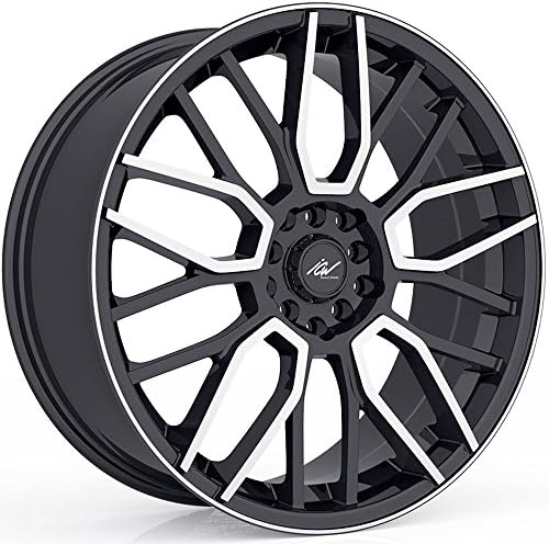 ICW Racing 218MB Drone Mirror Machined Face with Satin Black Accents Wheel with Machined Finish (16x7.5/5x105, 38mm Offset)