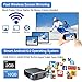 Full HD 1080P Wifi Bluetooth Projector Support 4K, 5500 Lumen Smart Wireless LCD Video Projectors 1920×1080 Native Android USB HDMI VGA AV Audio for Laptop PC Phones TV DVD PS4 PPT Home Outdoor Officethumb 2
