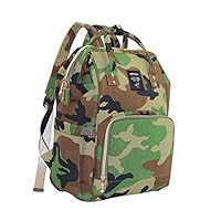 CutePaw Multi-Function Baby Diaper Bag Backpack Waterproof Camouflage/Solid Nappy Bag Large Capacity Travel Backpack