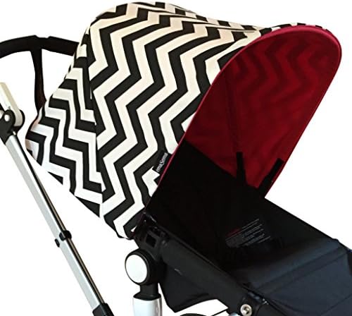emaSema "Peekaboo Red" Replacement Hood for Bugaboo Stroller, Cameleon/ Cameleon3