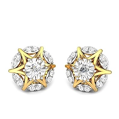 Buy Candere By Kalyan Jewellers 18kt Yellow Gold And Diamond Stud