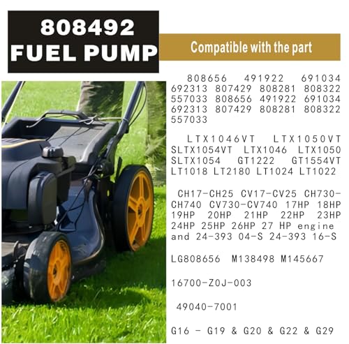 Replace Fuel Pump Briggs 808492 597338 17hp-27hp photo 12