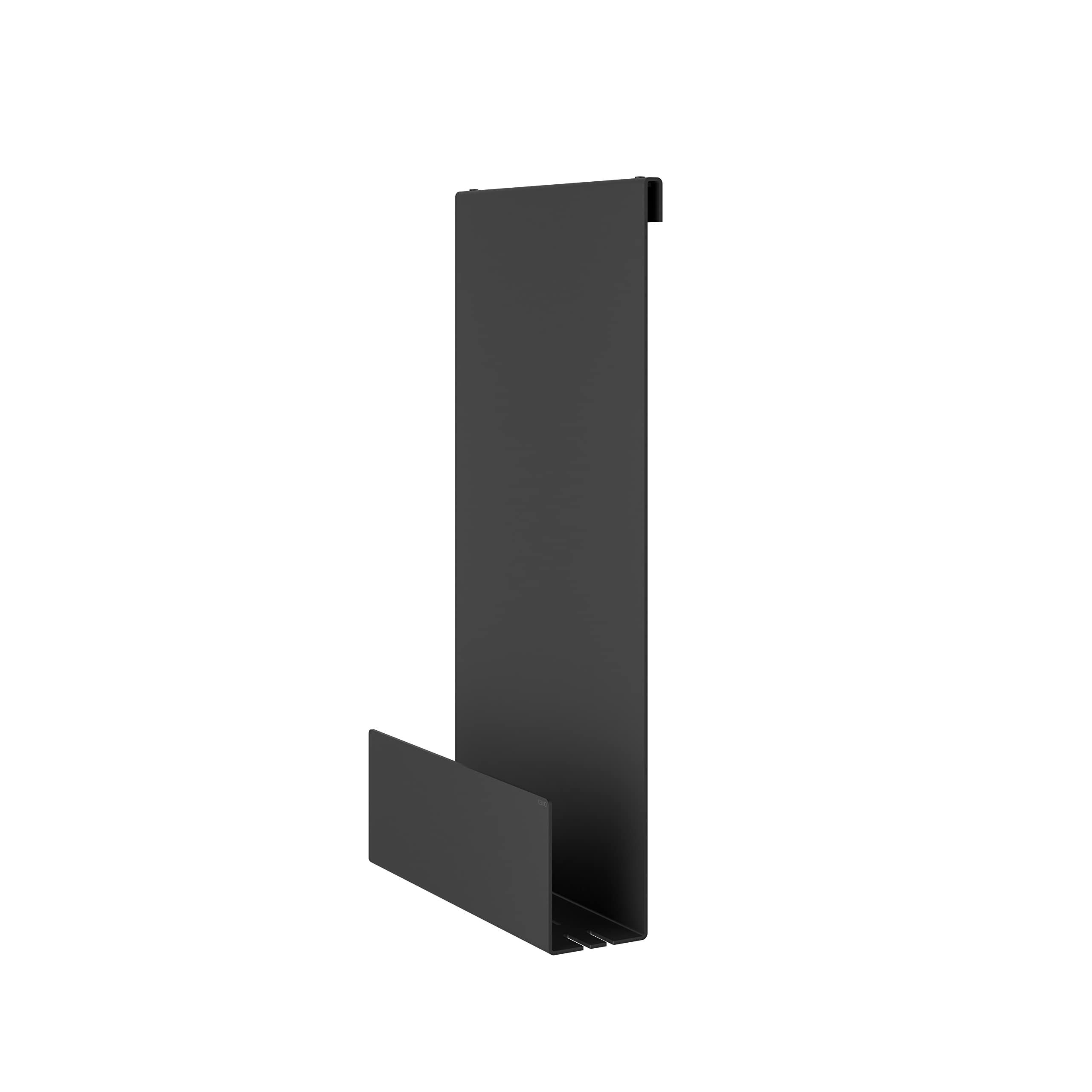 Keuco Aluminium Shower Caddy with Removable Basket, Towel Hook and Drain Slots, 32 x 60 x 12 cm, for Hanging in the Shower, Black