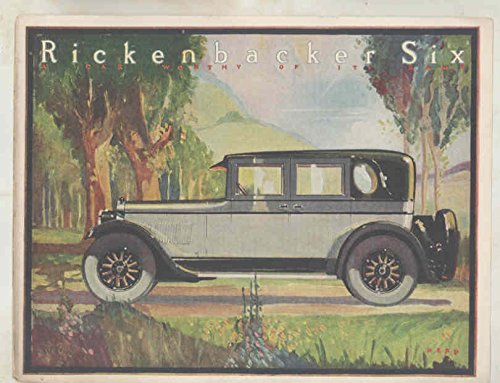 1925 Rickenbacker Model C Six Coach Brougham Brochure