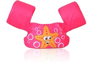 Kid Swim Vest Swim Life Jacket 30-50 Pounds Arm Band Swimmimg Aid Floats Toddler Swim Vest for 30-55 lbs Boys and Girls Child